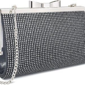 Evening Clutch Bag Cocktail Prom Sparkly Rhinestone Crystal Bride and Bridesmaid